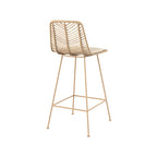 chaise pour ilot central tamara en rotin naturel lot de 2