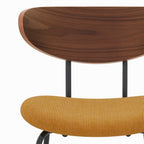 chaise pour ilot central velours cotele jaune 64