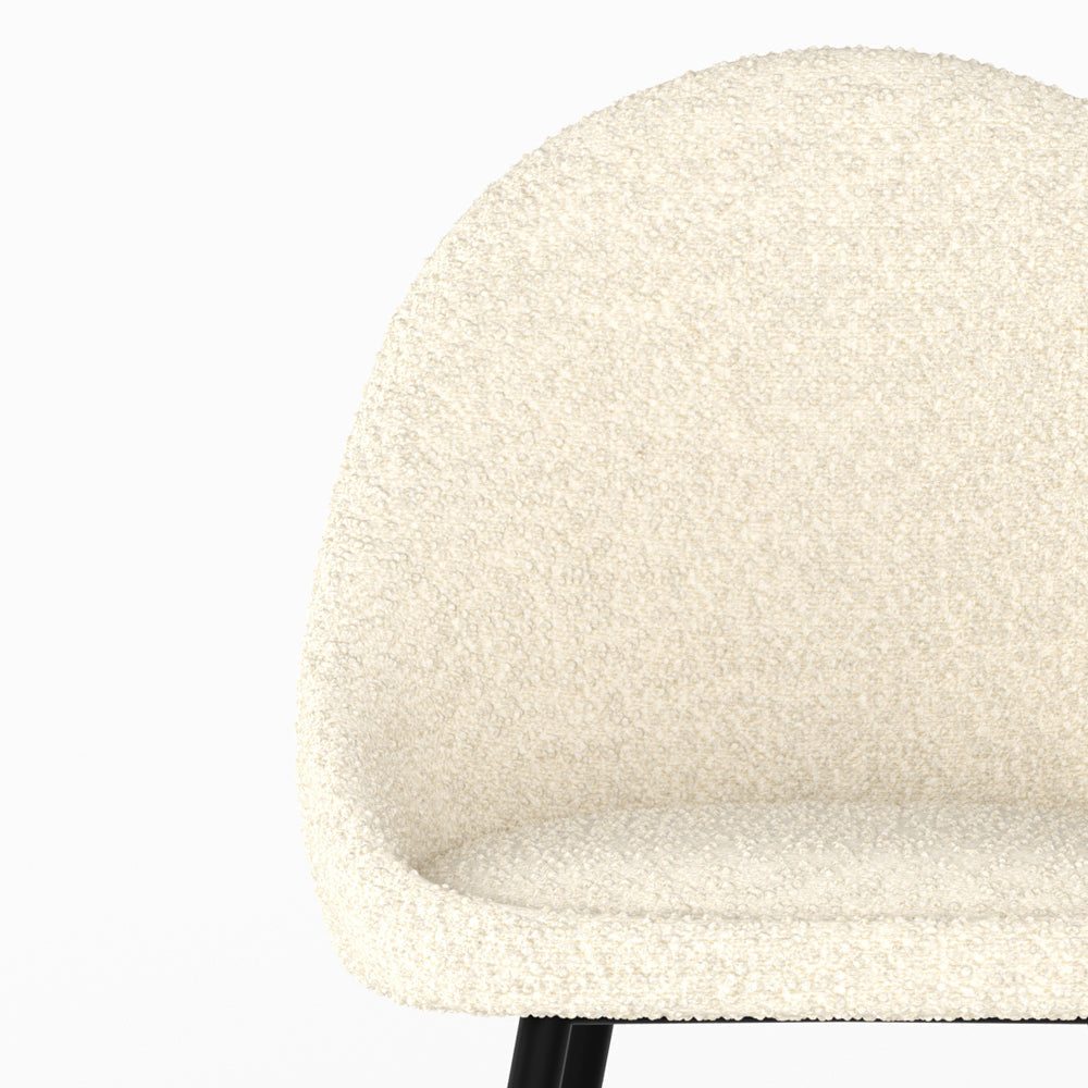 chaise rona lot 2 blanc casse boucle