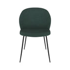 chaise scandinave verte groom en tissu vert