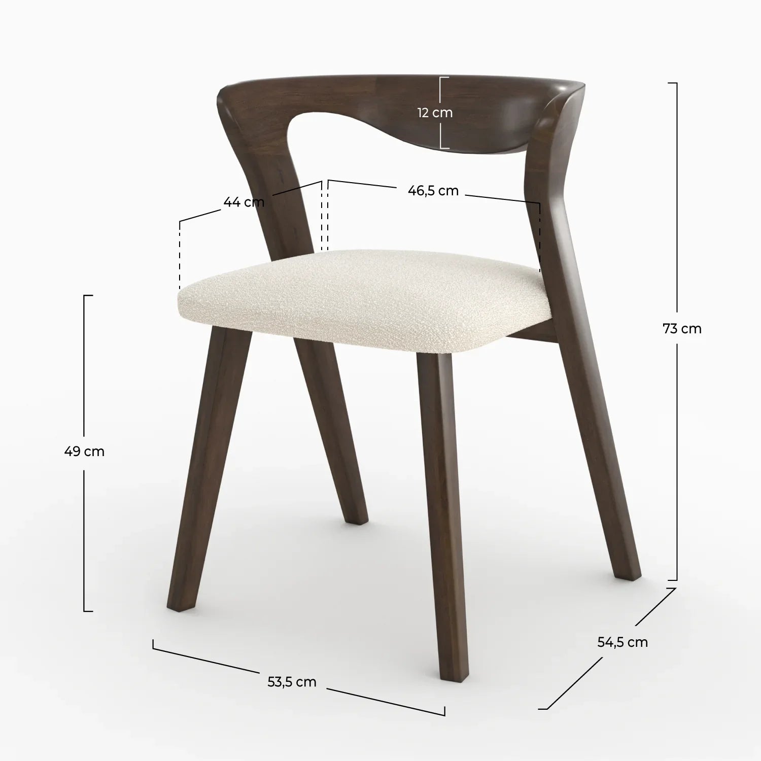 Chaise Vega - Marron