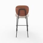 chaises ilot simone tissu beige 65 5cm lot 2
