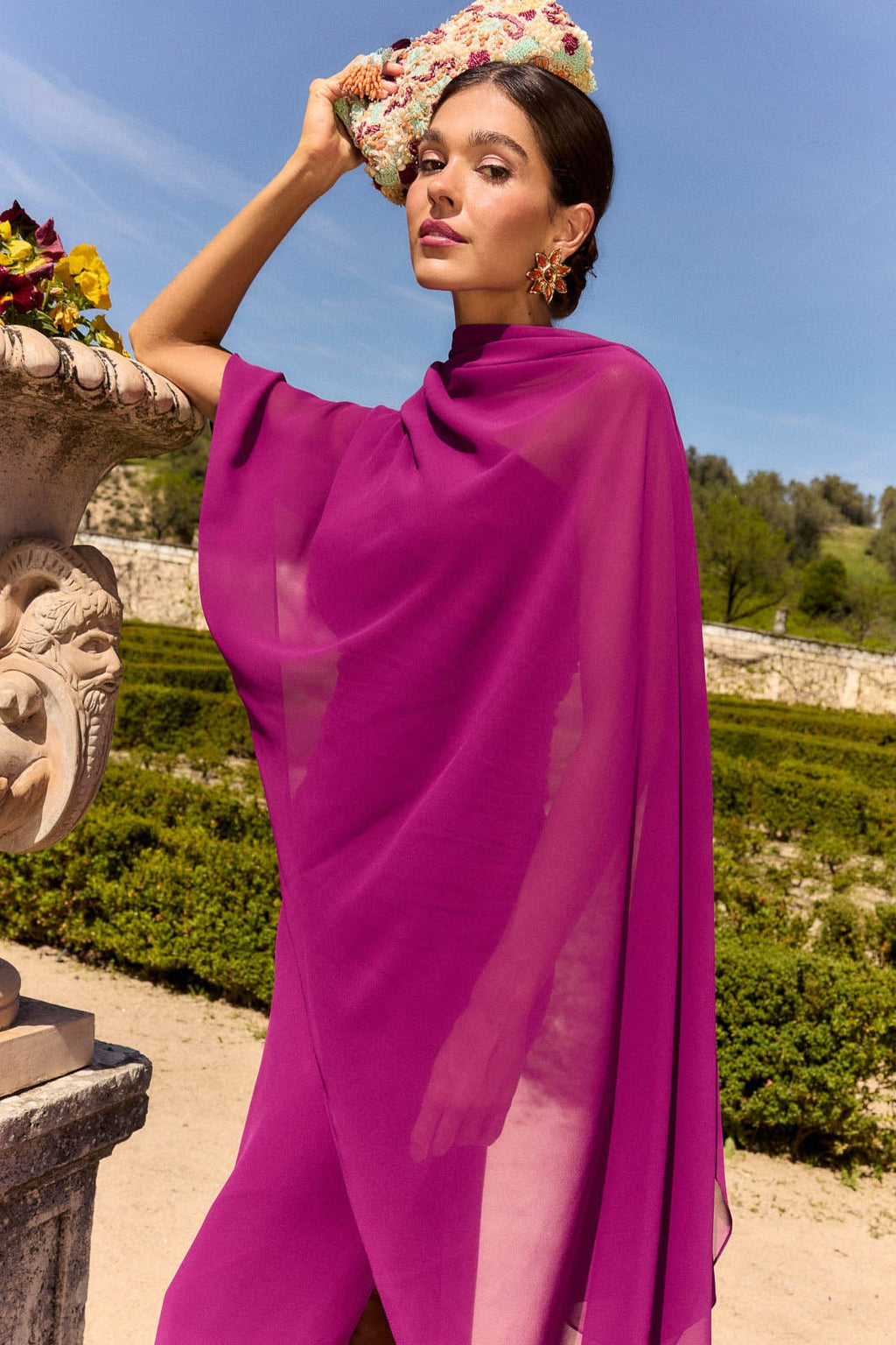 Châle Tosca Ciruela