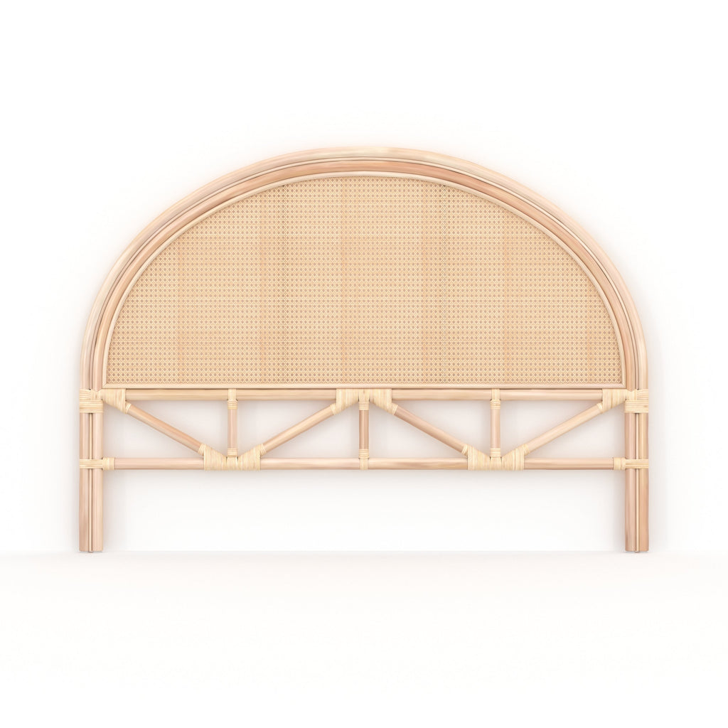 chambre boheme tete de lit madya 140cm rotin cannage