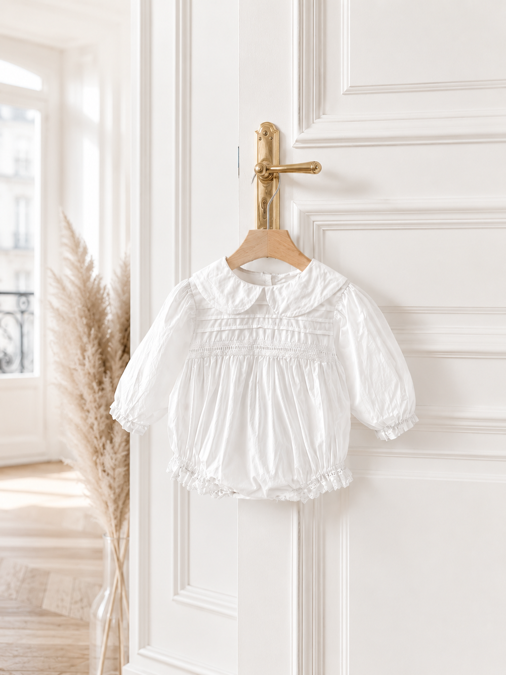 La Champêtre, Barboteuse - Blanc - À Personnaliser