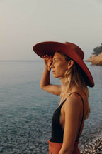 Chapeau Paille Livy Xl - Terracotta