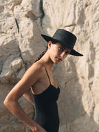 Chapeau Paille Melisse - Black