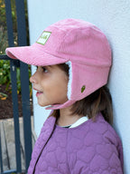 chapka-erika-enfant-bebe-rose-brebelle-rose-velours-sherpa-doux-chaud-hiver-porte-milinane2