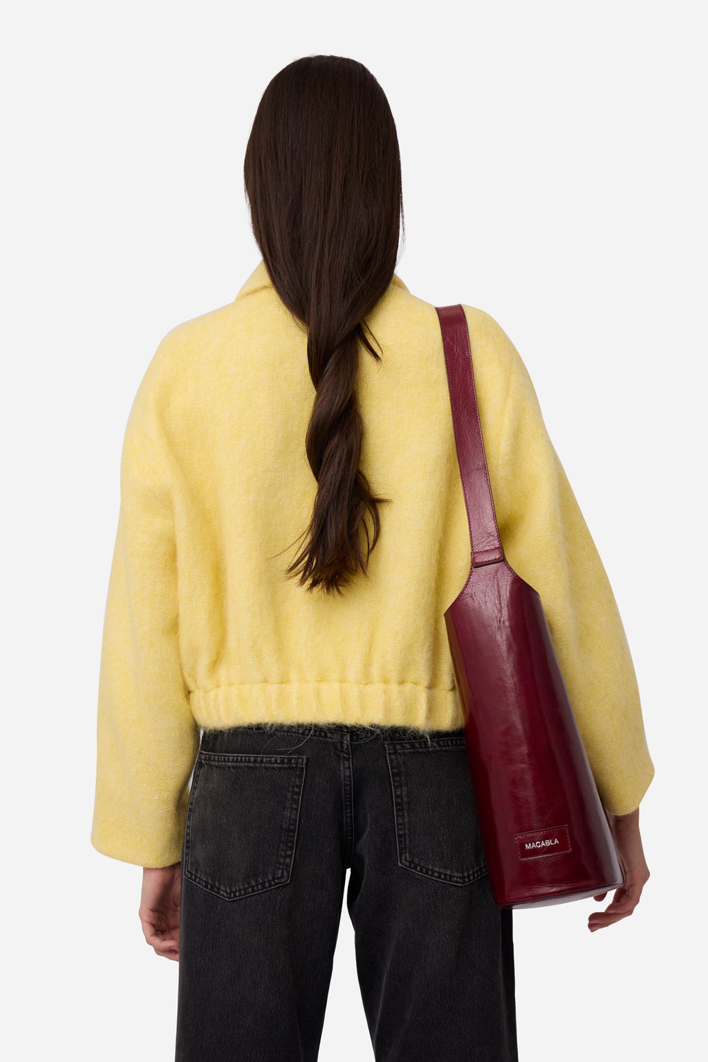Veste En Alpaga Jaune