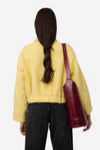 Veste En Alpaga Jaune