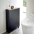 Chariot De Toilette Semi-Fermé - L46 cm - Noir