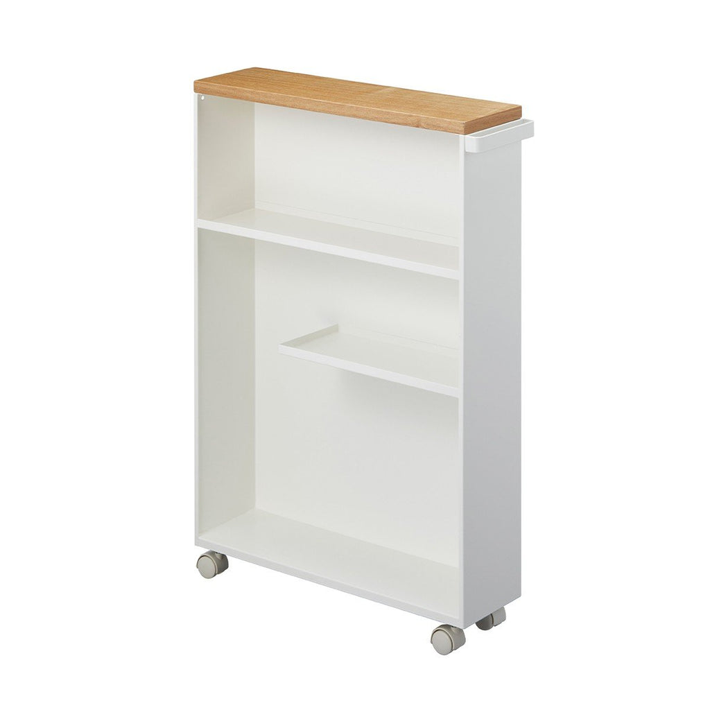 Chariot De Toilette Semi-Fermé - L46 cm - Blanc