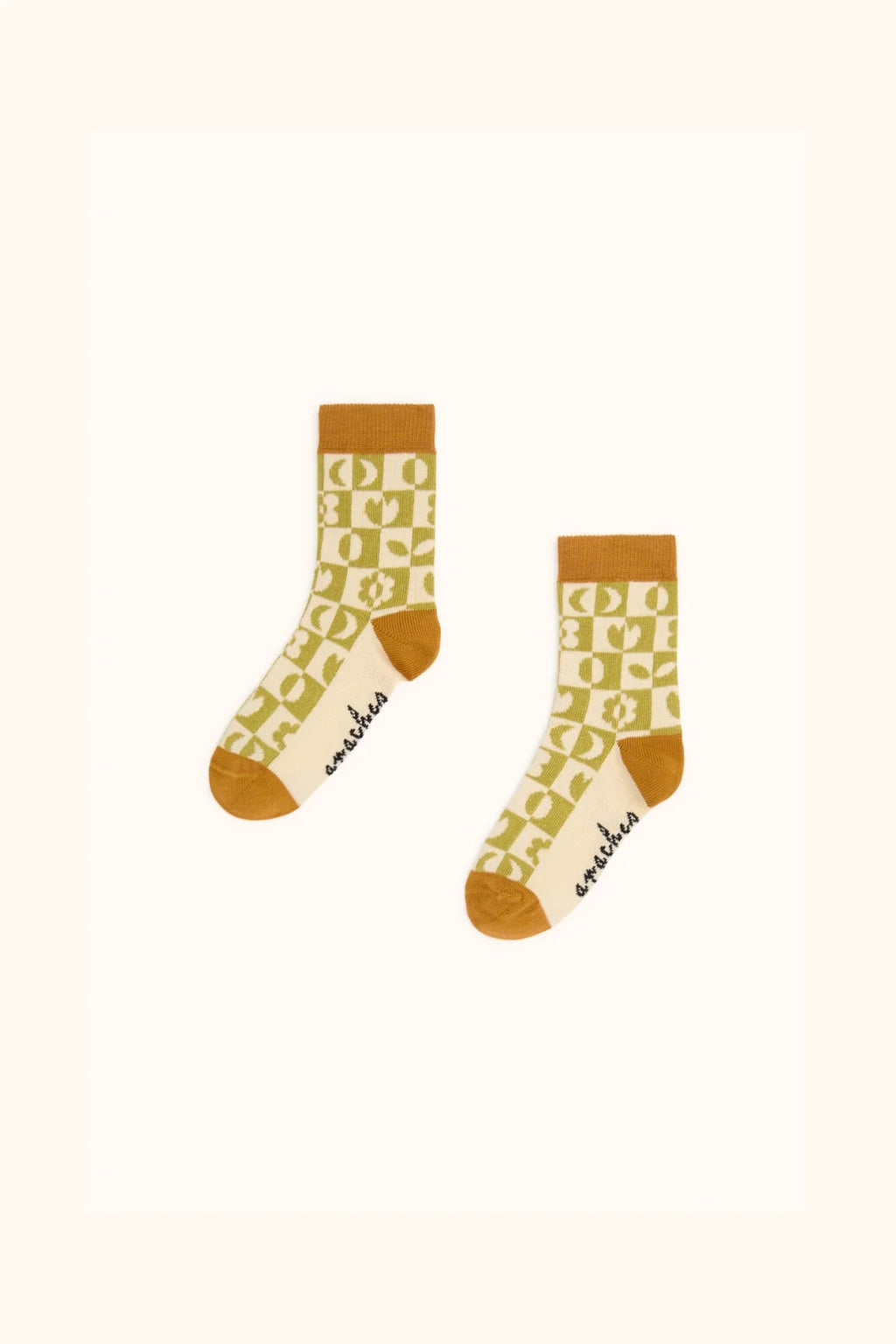 Chaussettes Doce - Damier Olive - Bébé/Enfant