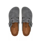 Chaussons Boston Suede Braided - Gris/Noir