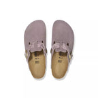 Chaussons Boston Suede Braided - Violet, Noir.
