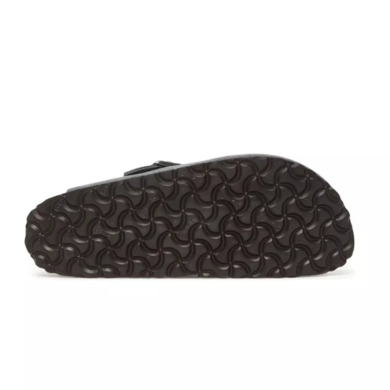 Chaussons Boston Suede Braided - Gris/Noir