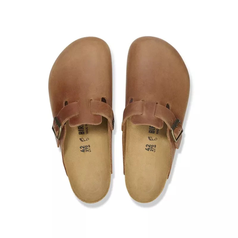Mules Boston Étroite - Cognac, Doré