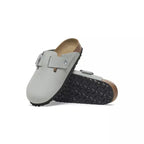 Mules Boston Big Buckle Nubuck Étroite - Verdeau
