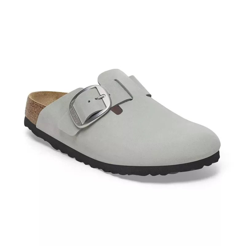 Mules Boston Big Buckle Nubuck Étroite - Verdeau