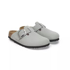 Mules Boston Big Buckle Nubuck Étroite - Verdeau