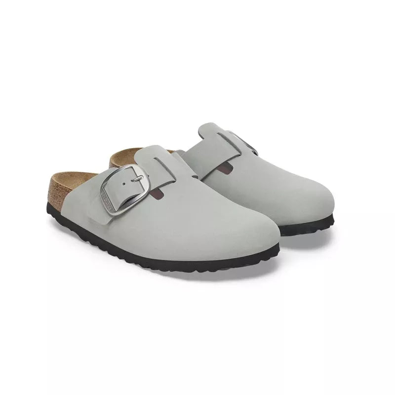 Mules Boston Big Buckle Nubuck Étroite - Verdeau