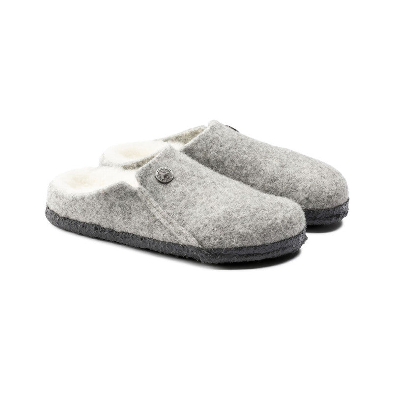 Chausson Zermatt Shearling Feutre - Gris - Enfant - Birkenstock - The Bradery