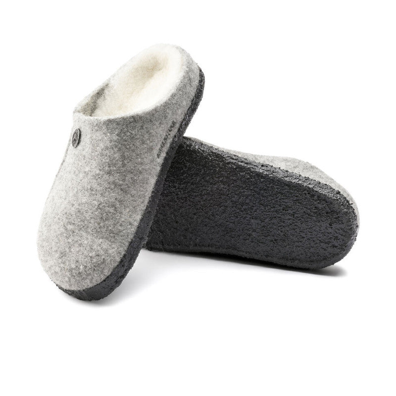 Chausson Zermatt Shearling Feutre - Gris - Enfant - Birkenstock - The Bradery