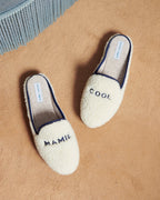 Les Chaussons Mamie Cool En Laine Bouclette - Angarde X Émoi Émoi