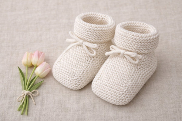 Chaussons Eugène Tricot Écru - Bébé