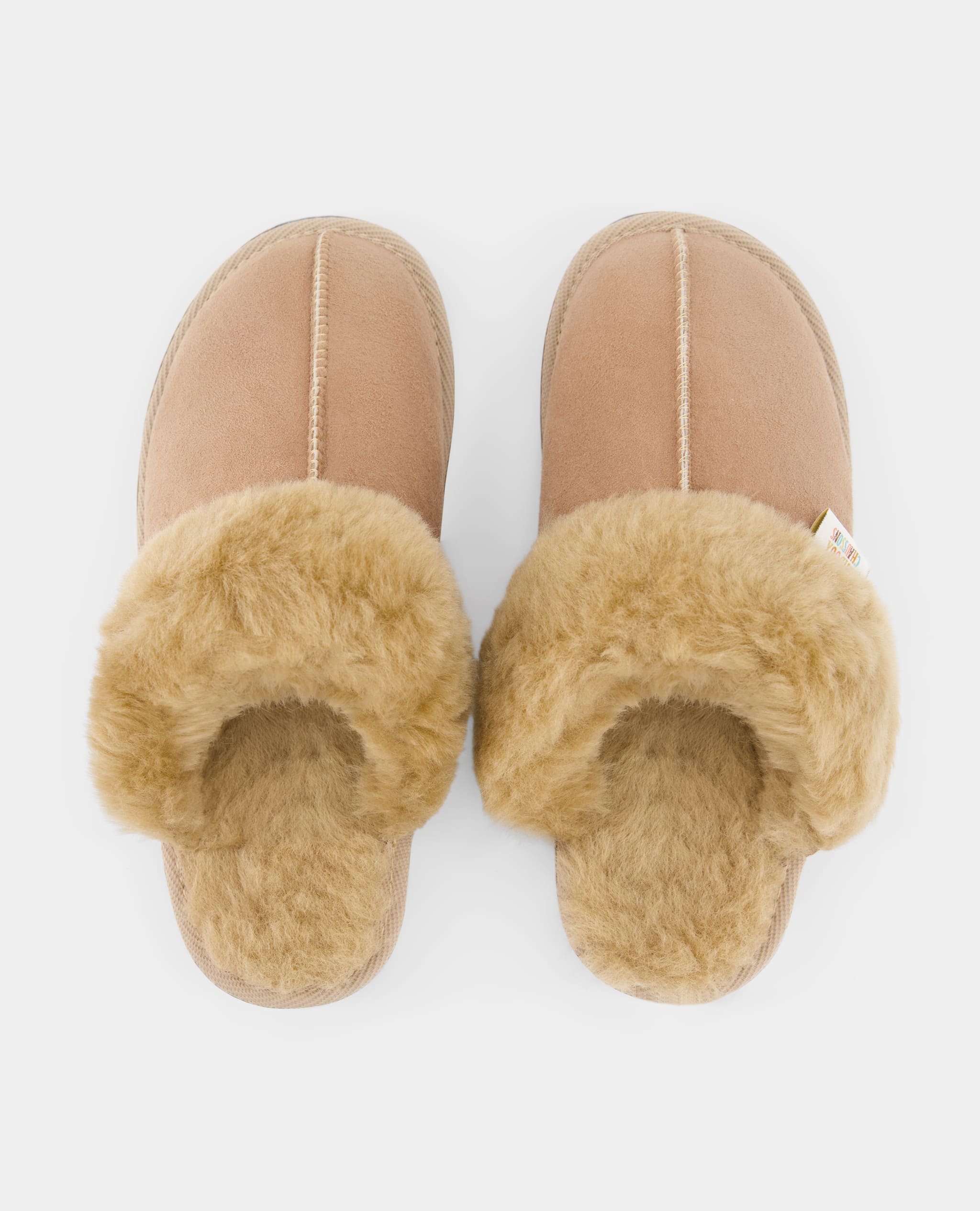Chaussons Paule - Peau Lainée - Camel - Homme