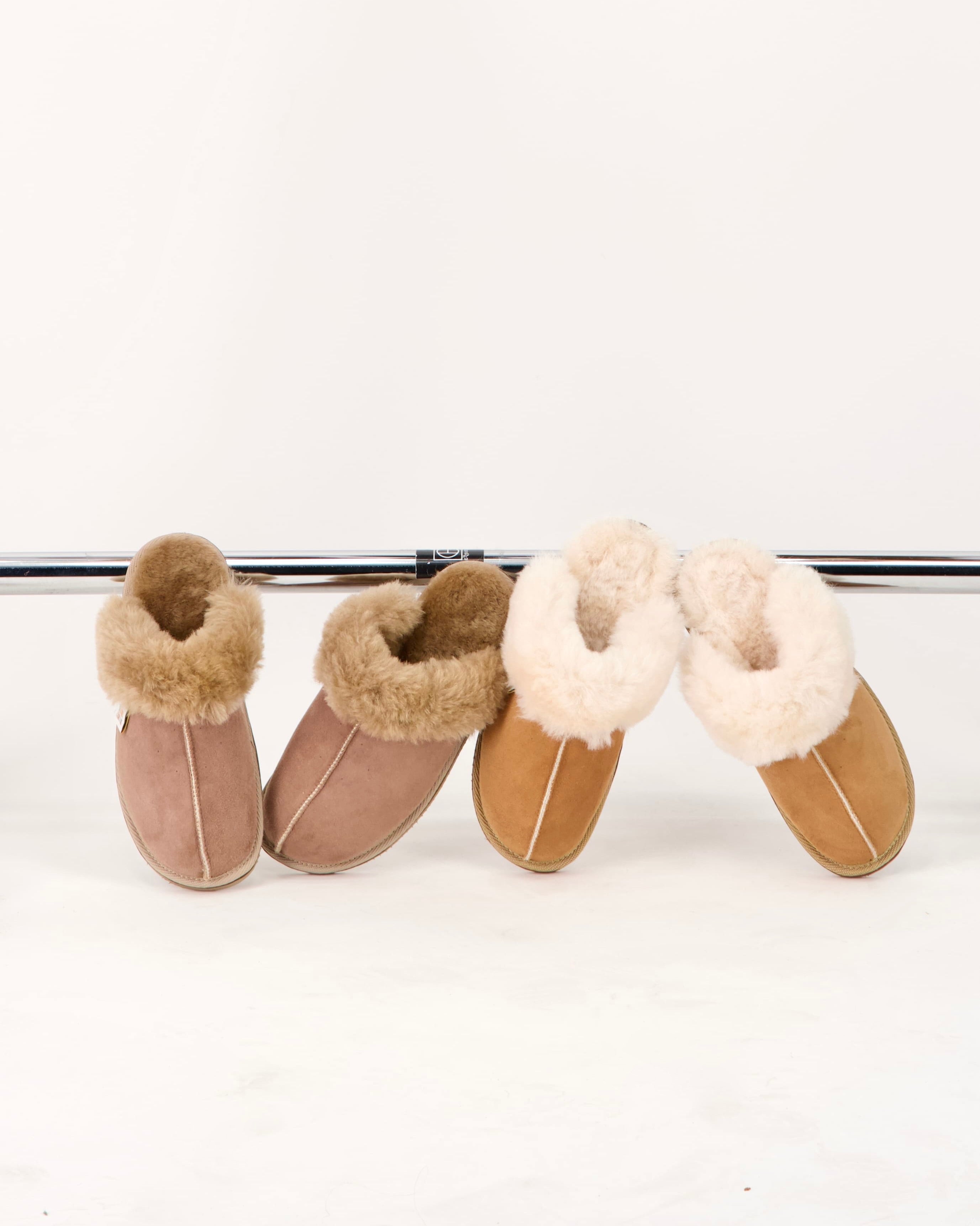 Chaussons Paule - Peau Lainée - Camel - Homme
