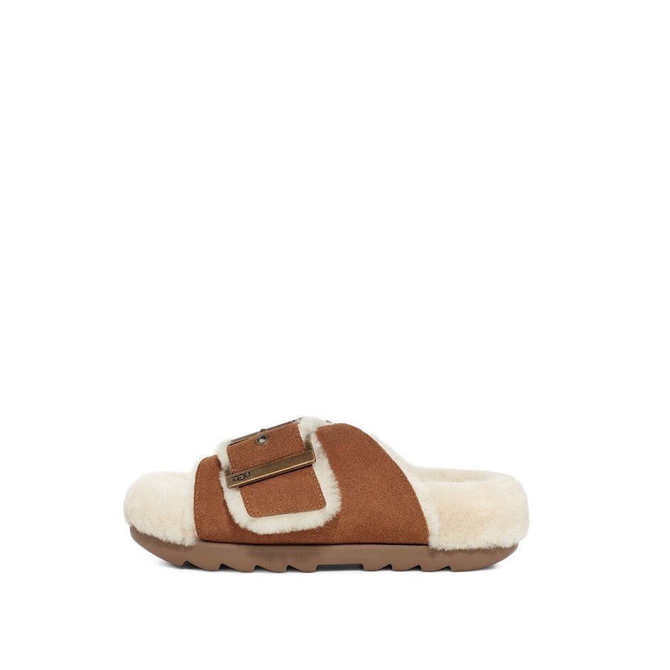 Chaussons Outslide Buckle - Marron - Femme - UGG - The Bradery