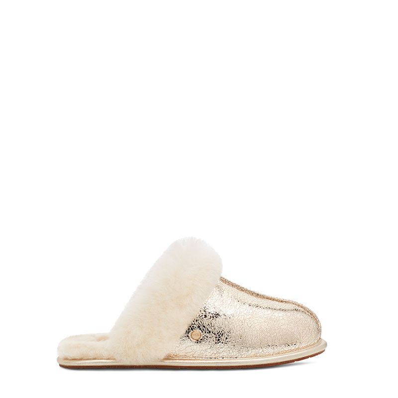 Chaussons Scuffette II Metallic Sparkle - Or - Femme - UGG - The Bradery