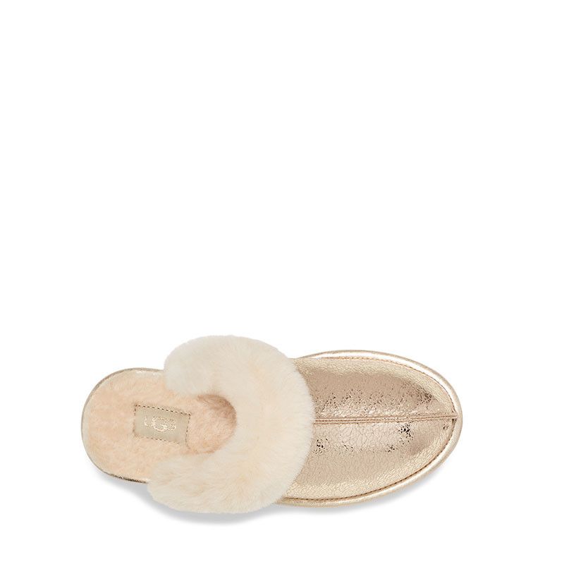 Chaussons Scuffette II Metallic Sparkle - Or - Femme - UGG - The Bradery