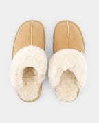 Chaussons Paule - Peau Lainée - Beige - Femme
