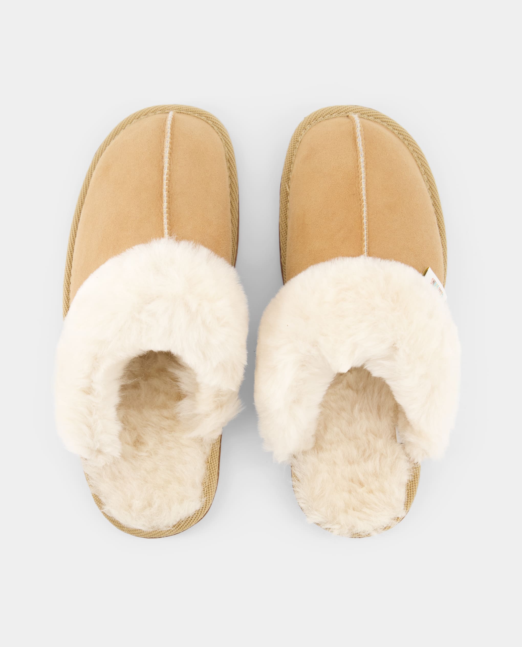 Chaussons Paule - Peau Lainée - Beige - Femme