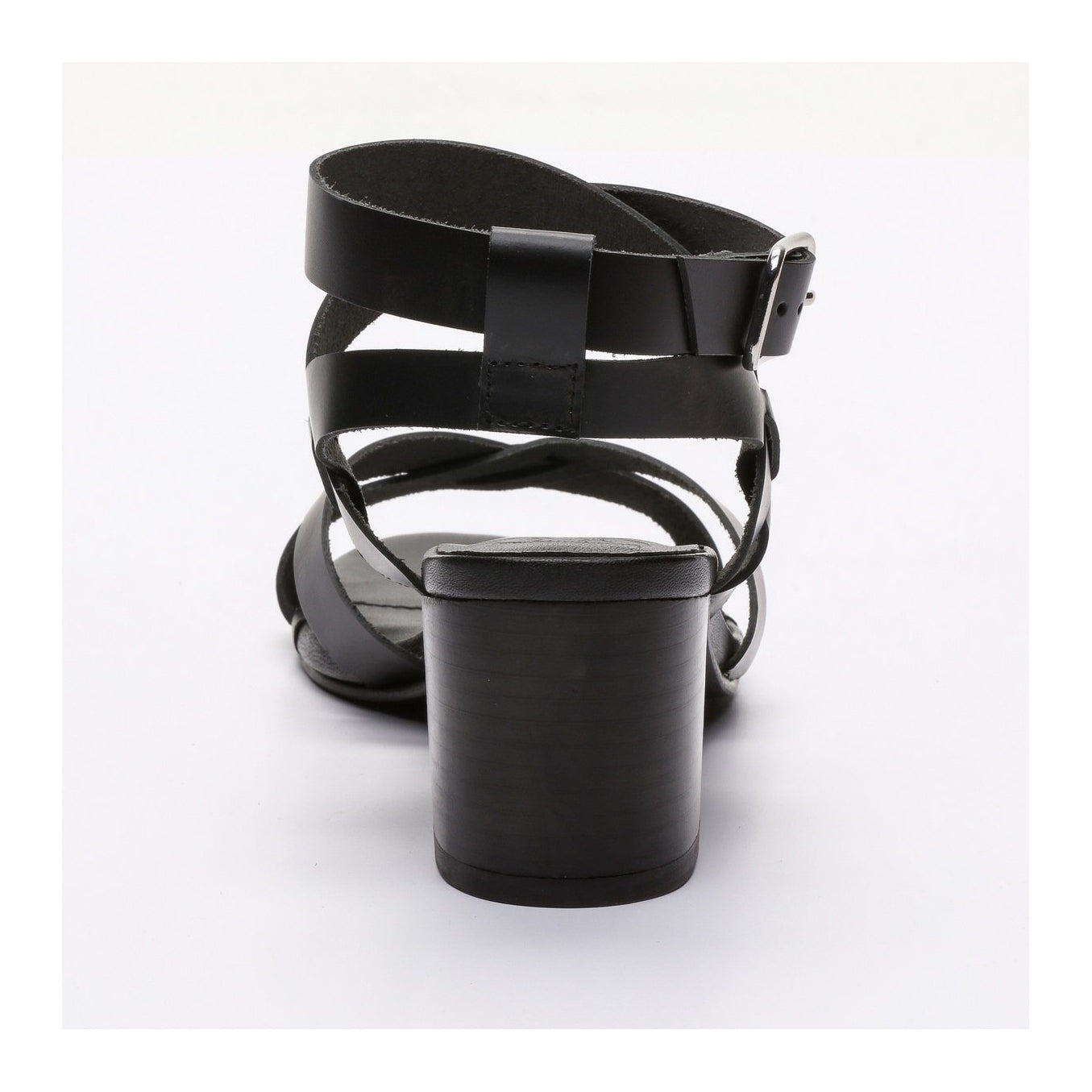 White Sun - Sandales Talon Anaba - Black Buff - Black