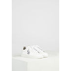 Chaussures Basket Cuir Blanche Broderie Gd - Optic White CHAUSSURE Gerard Darel