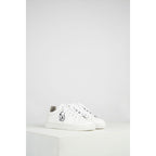 Chaussures Basket Cuir Blanche Broderie Gd - Optic White CHAUSSURE Gerard Darel