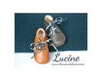 Chaussures Bébé Bottillon À Lacets Fille Athénaïs - Cuir Camel - Fille