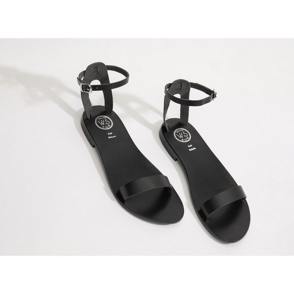 White Sun - Sandales Cavaliers - Black Buff - Noir
