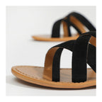 White Sun - Mules Clot - Black Goat Suede - Black