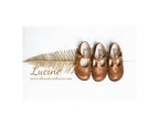Chaussures Fille Salomé Resistantes À Boucle Emilie - Cuir Camel Irisé - Fille