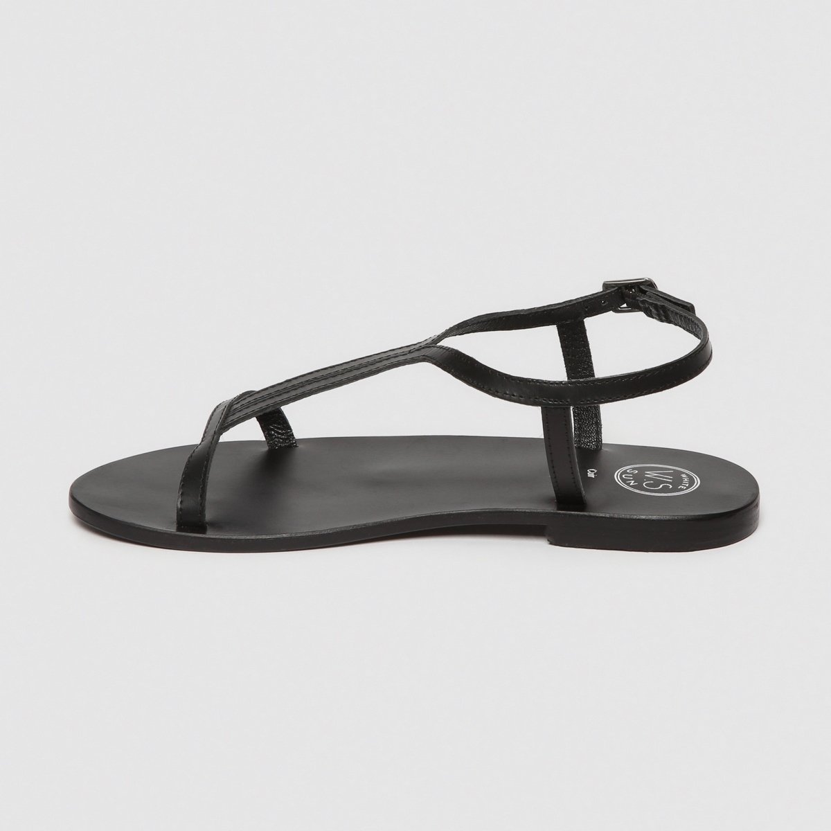 White Sun - Sandales Miramar - Black Buff - Black