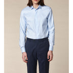 Chemise À Gorge Cachée - Bleu Ciel - Micro Armuré CHEMISE FORMAL De Fursac