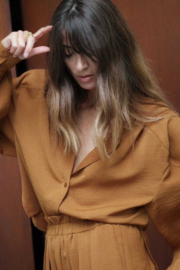 Chemise Anaïs - Ocre - Plume Paris - The Bradery