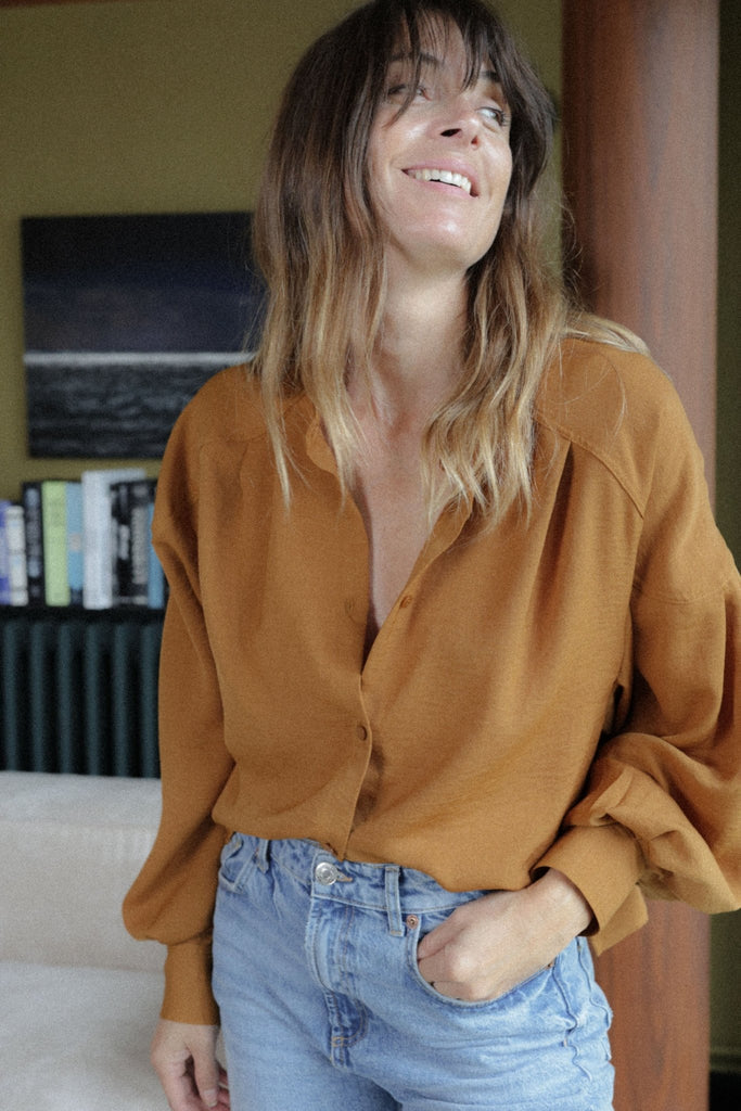 Chemise Anaïs - Ocre - Plume Paris - The Bradery