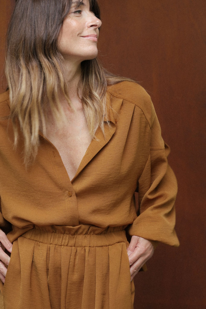 Chemise Anaïs - Ocre - Plume Paris - The Bradery