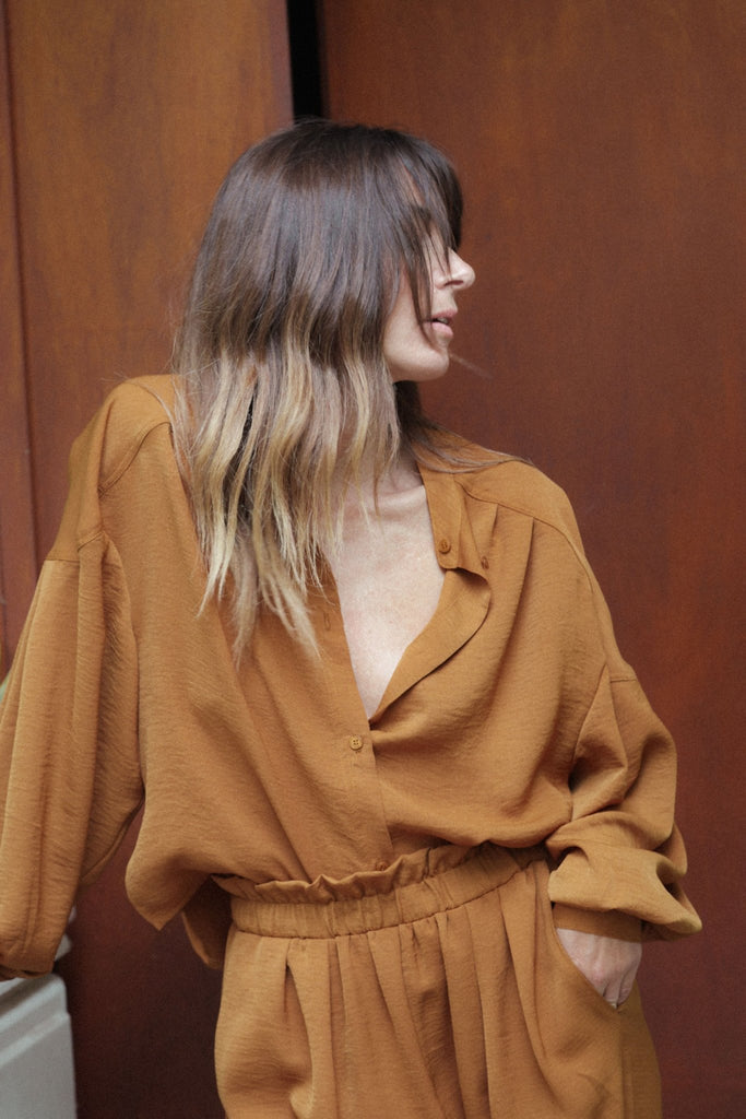 Chemise Anaïs - Ocre - Plume Paris - The Bradery