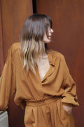 Chemise Anaïs - Ocre - Plume Paris - The Bradery